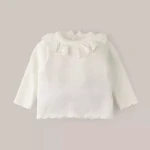 tricot blouse white with complete explanations and familiarization
