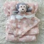small blanket with animal head with complete explanations and familiarization