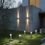 Wall Lamp Outdoor; Waterproof Impact Resistant Automatic Switching Remote Controlling
