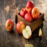 Apple Fruit in Canada; Vitamin C Source Crispy Texture Low Calorie