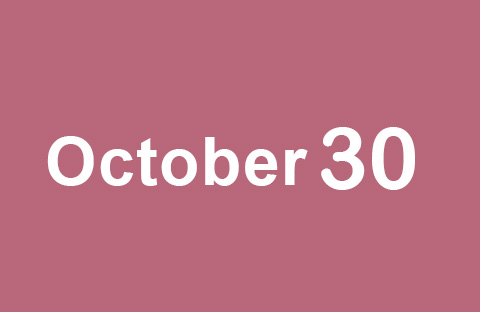 The news on Wednesday, October 30