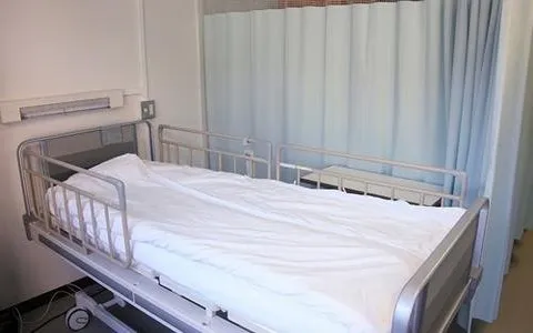 Plain Hospital Bed; Fixed Base Wheels (Metal Steel) Height Side Rails Adjustable