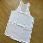 men undershirt white with complete explanations and familiarization