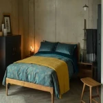 Ochre Bedspread; Velvet Cotton Materials 3 Colors Yellow Brown Orange