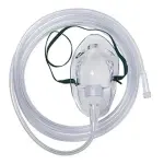 Oxygen mask pediatric with complete explanations and familiarization