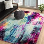 pretty colored rug with complete explanations and familiarization