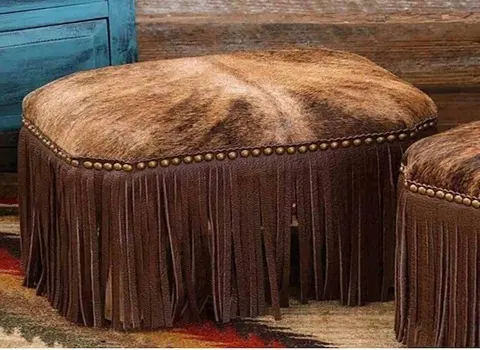 The best price for buying cowhide leather ottoman