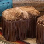 The best price for buying cowhide leather ottoman