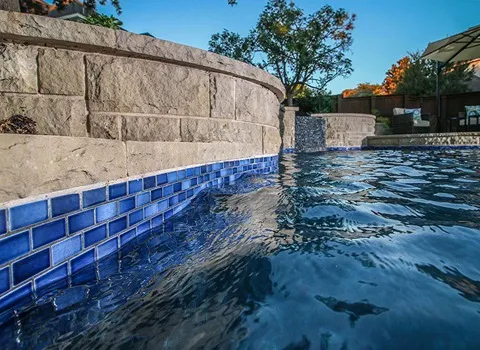 Modern pool tiles with complete explanations and familiarization