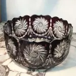 cut glass crystal fruit bowl with complete explanations and familiarization