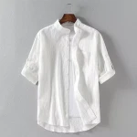 Soft white shirt mens price list wholesale and economical