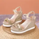 Women wedge sandals acquaintance from zero to one hundred bulk purchase prices