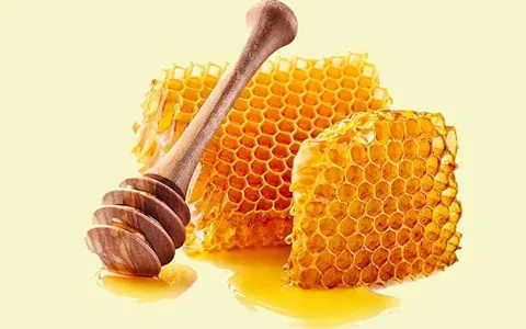 عسل با موم honey دارویی خوراکی 2 مدل طبیعی مصنوعی