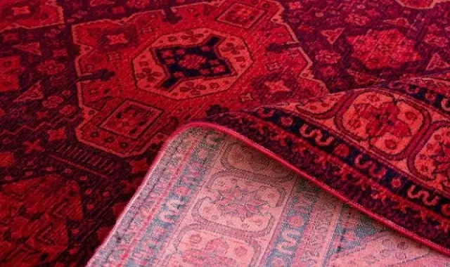 فرش ایرانی بختیاری؛ قرمز سبز آبی سفید 6 متری