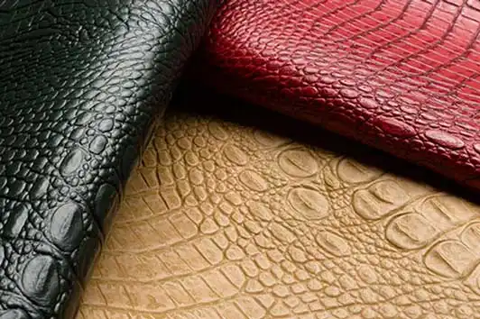 چرم کروکو؛ ضد حساسیت پوشاک 2 رنگ قهوه ای قرمز اکسسوری