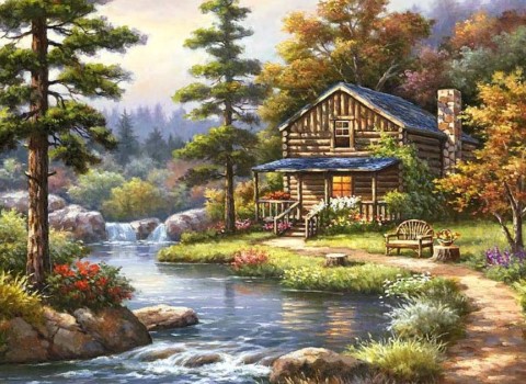 خرید تابلو رنگ روغن منظره + بهترین قیمت