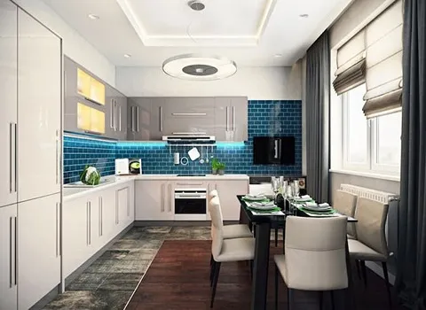 کاشی دیوار آشپزخانه جدید؛ پرسلانی سه بعدی ضد آب مقاومت بالا