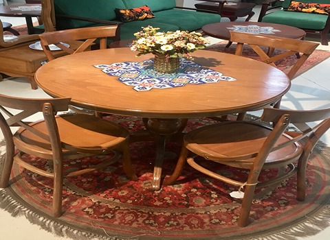 مشخصات میز ناهار خوری چوبی گرد و نحوه خرید عمده