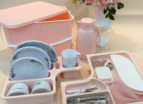 ظروف پلاستیکی پیک نیک چند قسمتی طرح چینی