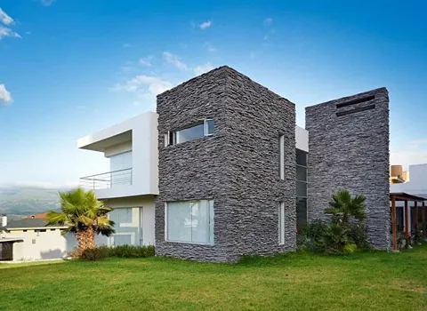 سنگ مصنوعی نما؛ تزئینات داخلی بیرونی ساختمان + نصب آسان