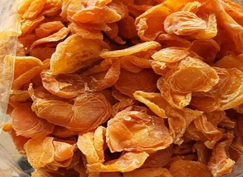 خشکبار برگه زردآلو؛ پره ای برگه ای صنعتی سنتی 2 رنگ زرد قهوه ای