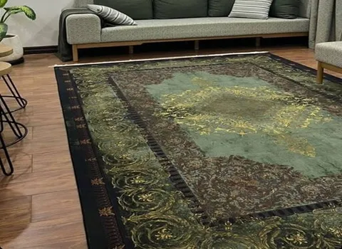 خرید و قیمت فرش ماشینی ابریشمی دیبا