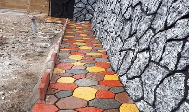 موزاییک پلیمری طرح سنگ لاشه بهترین جایگزین برای سنگ طبیعی