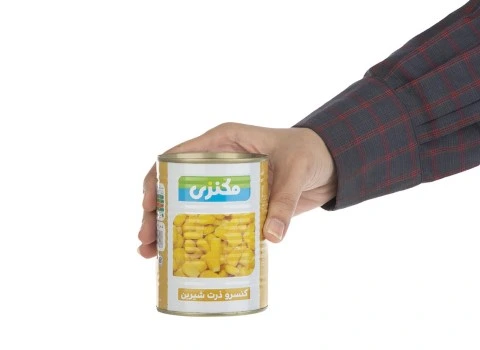 کنسرو ذرت شیرین مکنزی؛ سالم درشت حاوی ویتامین K کلسیم (380 450) گرمی