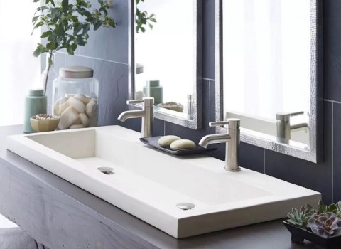 کاسه زیر سنگی پارس سرام؛ سرامیک سفید 2 مدل توکار روکار