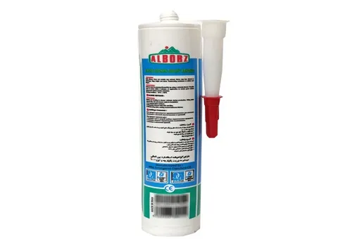 چسب آکواریوم البرز؛ صنعتی خانگی سیلیکونی بی رنگ (100 300 400) میلی لیتر