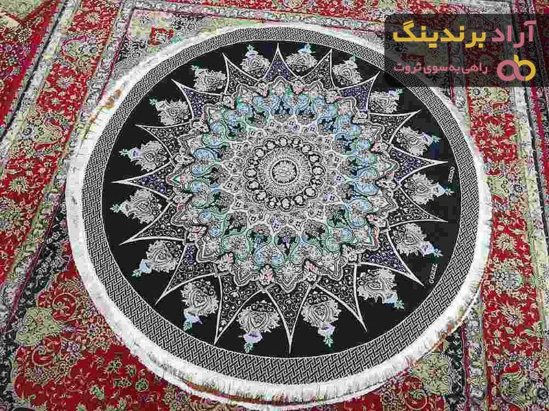خرید و قیمت روفرشی کشدار گرد زرکداربه