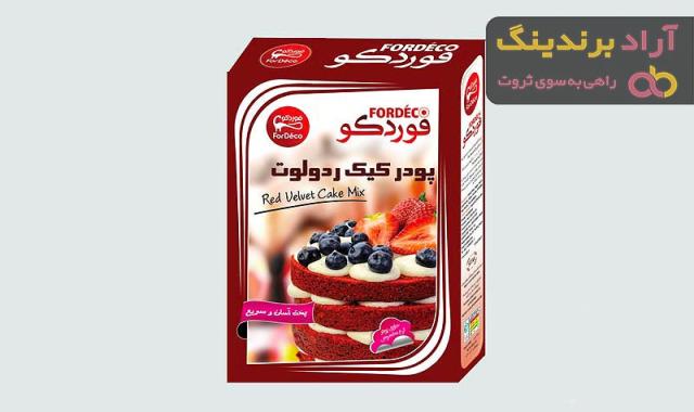 خرید جدیدترین انواع پودر کیک ردولوت