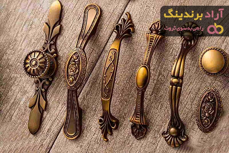 دستگیره کابینت ممبران قهوه ای | خرید با قیمت ارزان