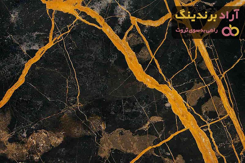 خرید سرامیک اسلب مشکی طلایی + بهترین قیمت