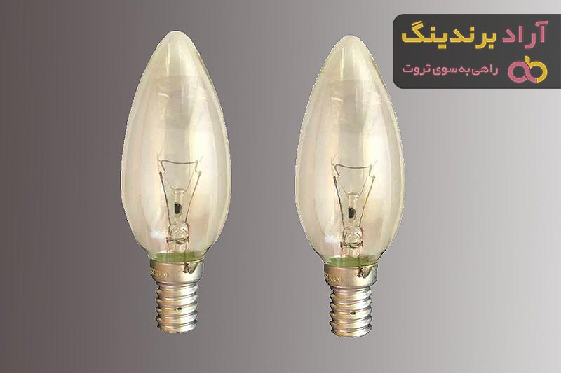 خرید لامپ رشته ای شمعی 60 وات با قیمت استثنایی