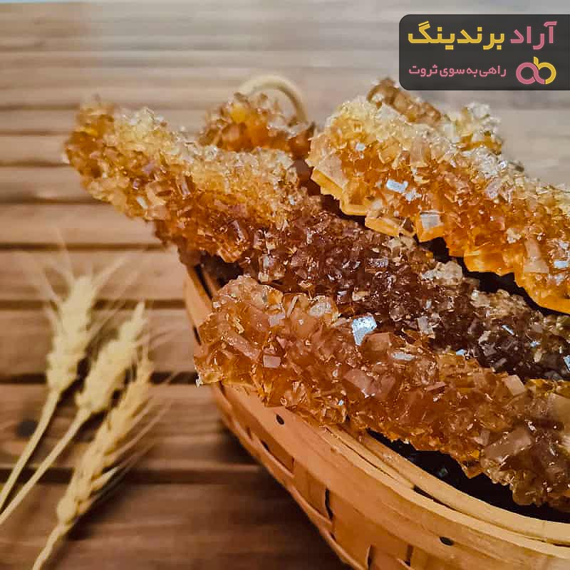 خرید و قیمت نبات قهوه ای نیشکر طبیعی،بدون مواد افزودنی،اصل،کم کالری