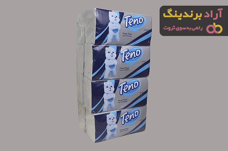 خرید دستمال کاغذی اقتصادی ساده و طرح دار تنو با قیمت ارزان