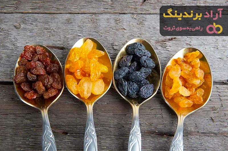 کشمش تیزابی و آفتابی | قیمت خرید عمده و جزئی