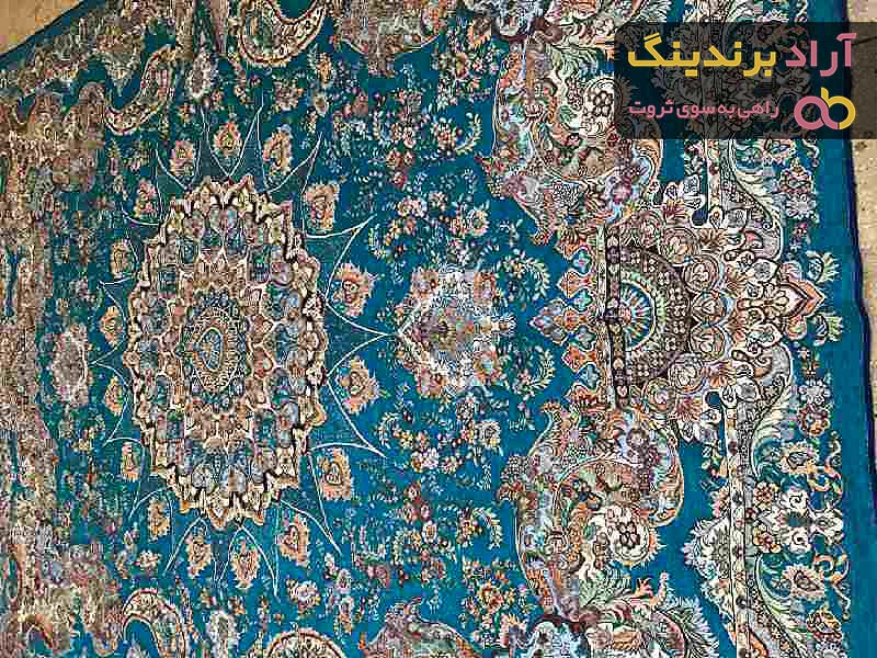 خرید روفرشی مخمل ابریشم زرکدار  + قیمت عالی با کیفیت تضمینی