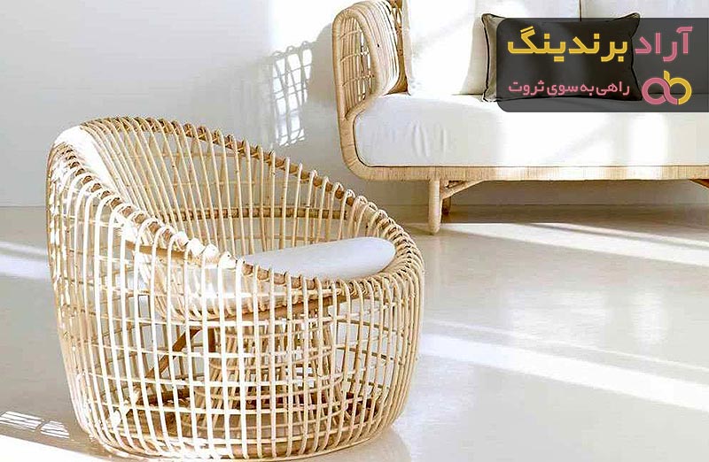 خرید و قیمت انواع مبل حصیری تک نفره