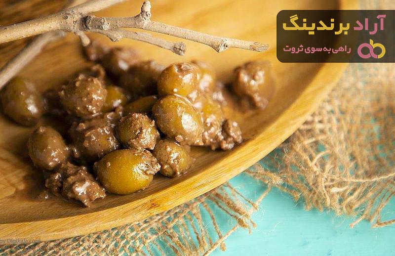 قیمت زیتون پرورده رودبار + مشخصات بسته بندی عمده و ارزان