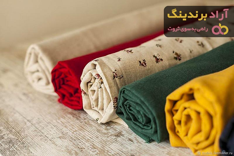 خرید پارچه کتان نخی گلدار تولید شده با بهترین مواد