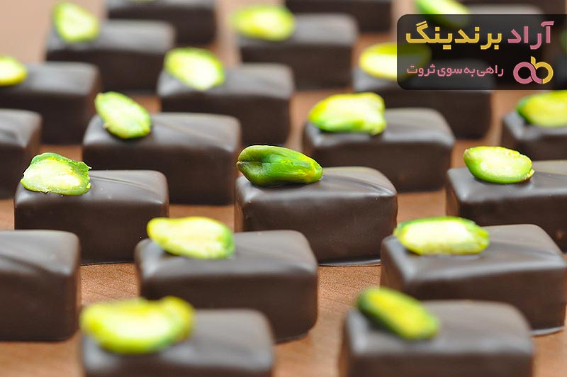 قیمت گز شکلاتی مغز پسته خوشمزه در تهران در بسته بندی های شیک