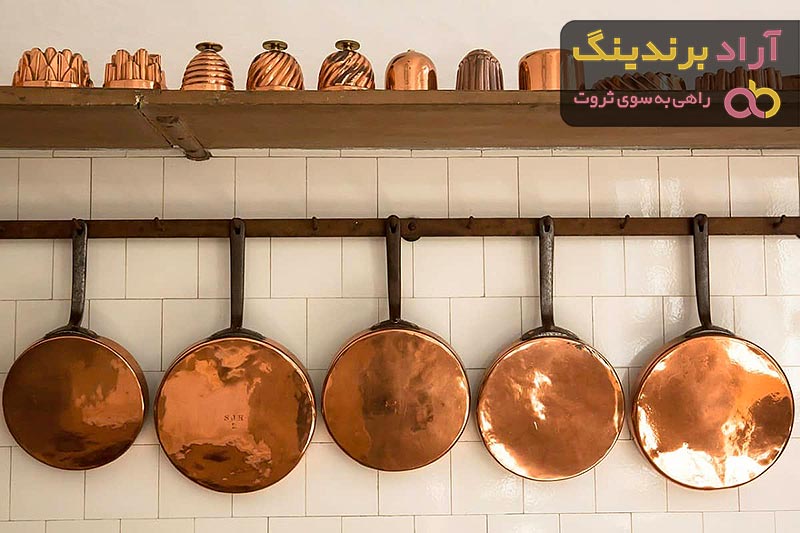 قیمت خرید ظروف مسی فیروزه‌کوب + عکس