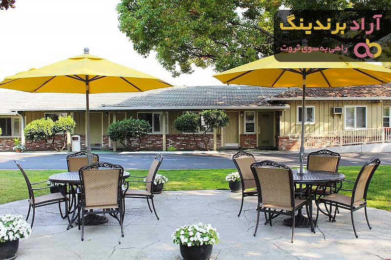 خرید میز پلاستیکی چتر دار جدید با قیمت استثنایی