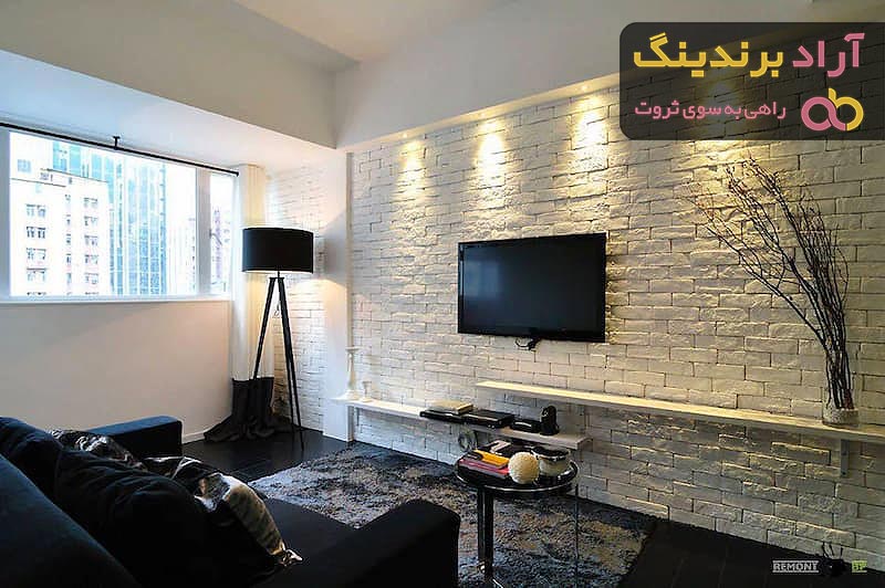 سنگ آنتیک پشت تلویزیون | خرید با قیمت ارزان