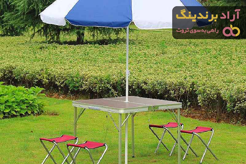 قیمت  میز پلاستیکی چتر دار + پخش تولیدی عمده کارخانه
