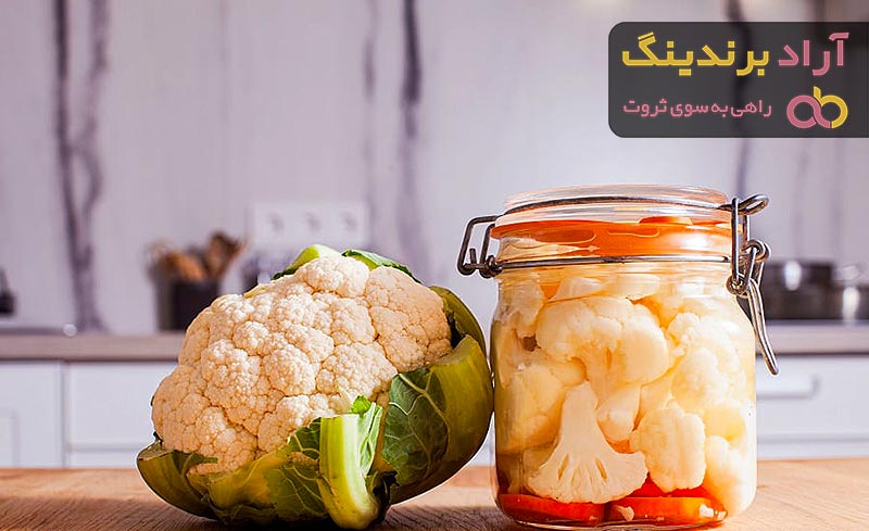 طرز تهیه ترشی مخلوط گل کلم شور خانگی و خوشمزه مرحله به مرحله