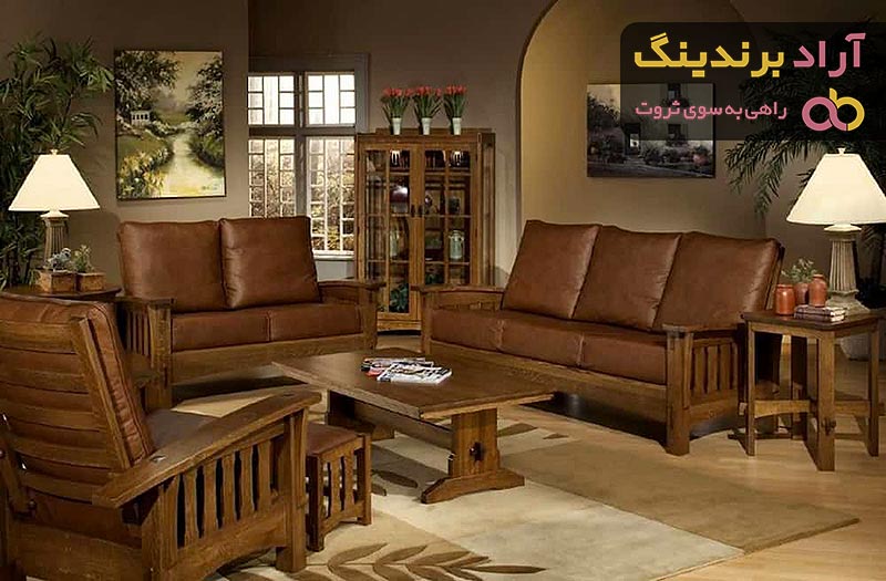 قیمت مبل کلاسیک دسته چوبی + پخش تولیدی عمده کارخانه