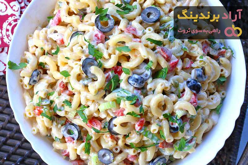 خرید انواع سالاد ماکارونی گیاهی + قیمت